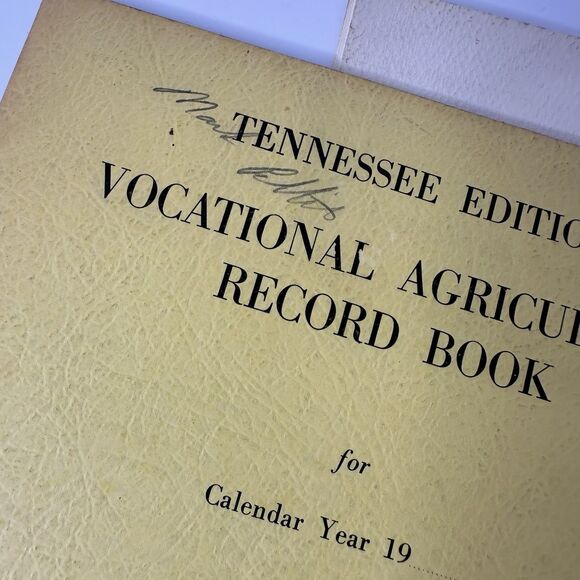 Vtg Vocational Agriculture Record Book & Instructional Guide Tennessee Edition - Picture 4 of 16